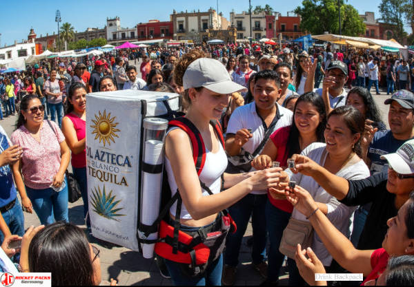Portable Frozen Drink To Go dispenser – mobile vending solution for summer events, brand promotions, and outdoor catering.