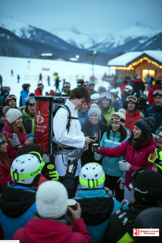 Portable Iced Latte To Go dispenser – mobile vending solution for coffee festivals, outdoor bars, and POS tasting events.