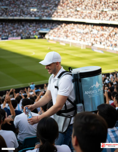 Mobile Latte Coffee To Go backpack – professional beverage vending solution for trade fairs, exhibitions, and POS marketing.