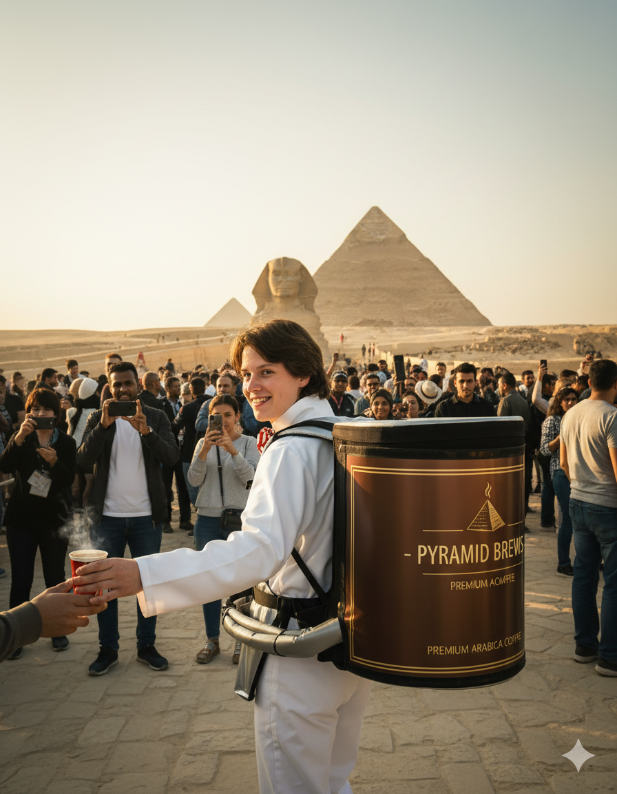 Professional Mocktail To Go backpack dispenser – mobile vending solution for promotional events, experiential marketing, and sustainable on-the-go beverage service.