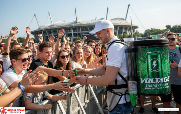 Mobile Nitro Coffee To Go backpack – professional vending solution for street cafés, festivals, and experiential beverage marketing.