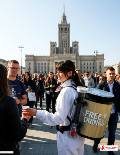 Mobile Beer To Go dispenser backpack – professional mobile vending solution for stadium hawkers, festival beer sales, POS promotion, live communication, drink consumption events, and experiential marketing activations.