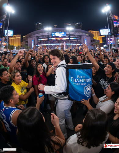 Mobile Sparkling Water To Go dispenser – professional vending backpack for marathons, sports fairs, and outdoor activations.